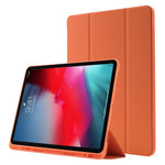 Til iPad Pro 11 (2022) / (2021) / (2020) / (2018) Tri-fold stander, hudvenligt PU-læder tabletcover, stødsikkert med automatisk tænd/sluk-funktion og penneholder