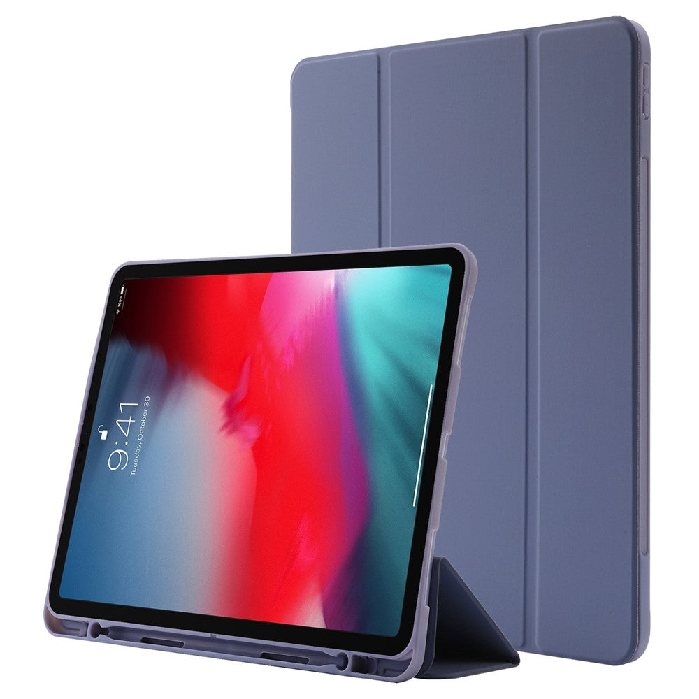 Til iPad Pro 11 (2022) / (2021) / (2020) / (2018) Tri-fold stander, hudvenligt PU-læder tabletcover, stødsikkert med automatisk tænd/sluk-funktion og penneholder