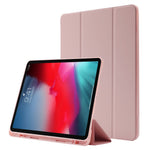 Til iPad Pro 11 (2022) / (2021) / (2020) / (2018) Tri-fold stander, hudvenligt PU-læder tabletcover, stødsikkert med automatisk tænd/sluk-funktion og penneholder