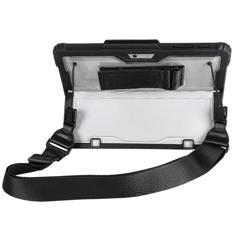 Protective Case for Microsoft Surface Pro 9 Acrylic + TPU Transparent Case Portable Anti-Fall Laptop Cover with Shoulder Strap / Pen Slot