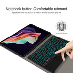 For Lenovo Tab P11 Gen 2 Backlight Touchpad Bluetooth-compatible Keyboard with Pen Slot Leather Tablet Case