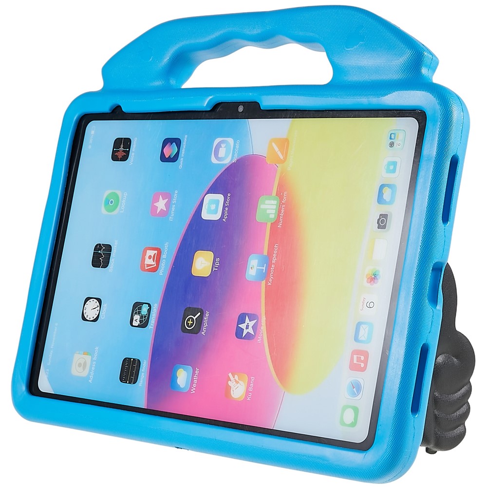 For iPad Air 11 (2026) / (2025) / (2024) Foldable Thumb Kickstand EVA Tablet Case Fall Protection Cover with Handle