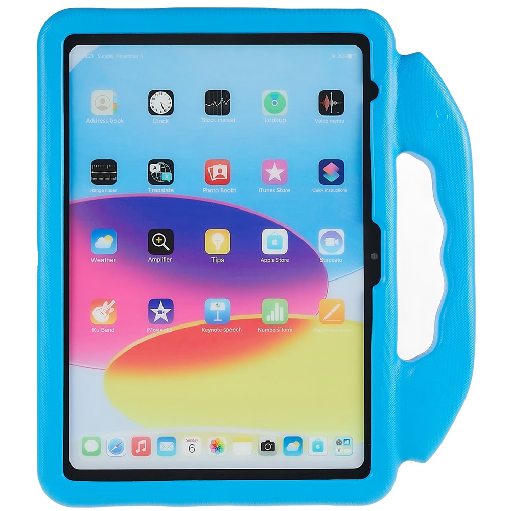 For iPad Air 11 (2026) / (2025) / (2024) Foldable Thumb Kickstand EVA Tablet Case Fall Protection Cover with Handle