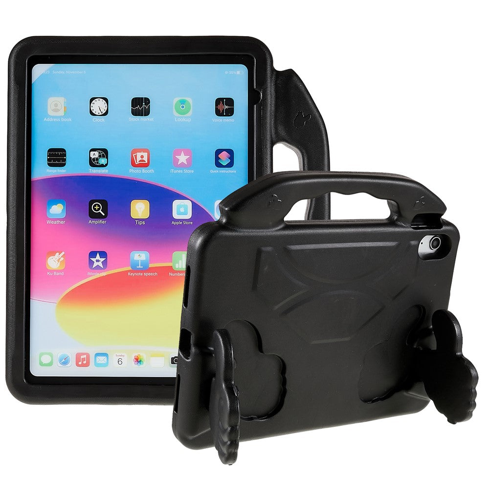 For iPad Air 11 (2026) / (2025) / (2024) Foldable Thumb Kickstand EVA Tablet Case Fall Protection Cover with Handle