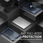 For MacBook Pro 16 inch (2019) A2141 Laptop Cover Dual Layer Hard PC Soft TPU Shell Case with Kickstand