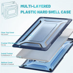 For MacBook Pro 16 inch (2019) A2141 Laptop Cover Dual Layer Hard PC Soft TPU Shell Case with Kickstand