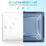 For MacBook Pro 16 inch (2019) A2141 Laptop Cover Dual Layer Hard PC Soft TPU Shell Case with Kickstand