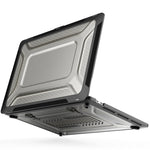 For MacBook Pro 16 inch (2019) A2141 Laptop Cover Dual Layer Hard PC Soft TPU Shell Case with Kickstand