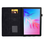 Tabletcover til Huawei Enjoy Tablet 2 / MatePad T 10 9,7 tommer / T 10S 10,1 tommer / Honor Pad 6 10,1 tommer / Pad X6 9,7 tommer med sommerfugleblomstermønster, PU-læder, stativ og kortholder