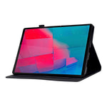 For Lenovo Tab M10 Plus TB-X606F Butterfly Flower Pattern Imprinted PU Leather Folio Case Stitching Line Card Holder Stand Smart Tablet Cover