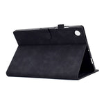For Lenovo Tab M10 Plus TB-X606F Butterfly Flower Pattern Imprinted PU Leather Folio Case Stitching Line Card Holder Stand Smart Tablet Cover