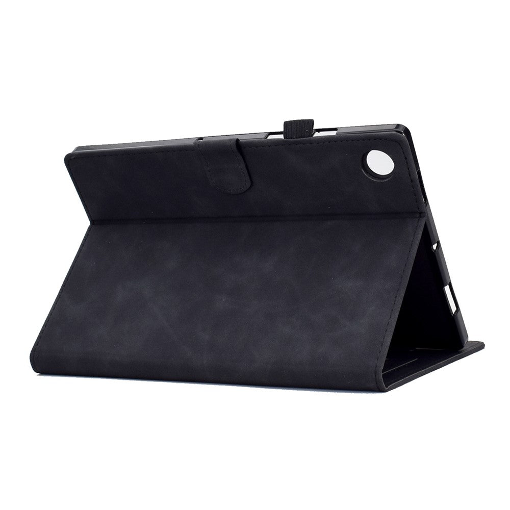 For Lenovo Tab M10 Plus TB-X606F Butterfly Flower Pattern Imprinted PU Leather Folio Case Stitching Line Card Holder Stand Smart Tablet Cover