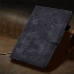 For Lenovo Tab M10 Plus TB-X606F Butterfly Flower Pattern Imprinted PU Leather Folio Case Stitching Line Card Holder Stand Smart Tablet Cover