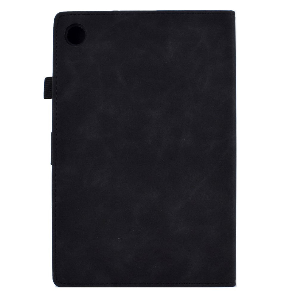 For Lenovo Tab M10 Plus TB-X606F Butterfly Flower Pattern Imprinted PU Leather Folio Case Stitching Line Card Holder Stand Smart Tablet Cover