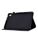 For Lenovo Tab M10 HD Gen 2 (X306X) Drop-proof PU Leather Tablet Case Stand with Card Slots Butterfly Flower Pattern Imprinted Auto Sleep / Wake Cover