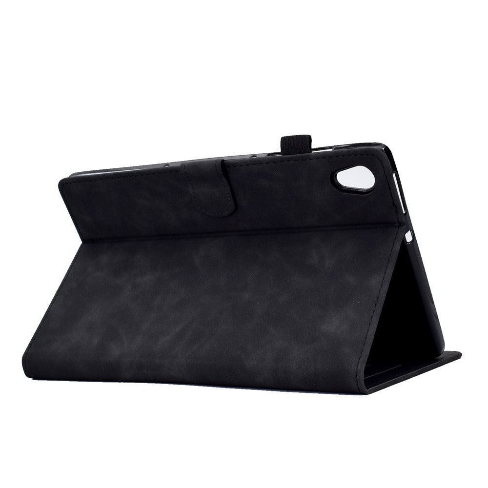 For Lenovo Tab M10 HD Gen 2 (X306X) Drop-proof PU Leather Tablet Case Stand with Card Slots Butterfly Flower Pattern Imprinted Auto Sleep / Wake Cover