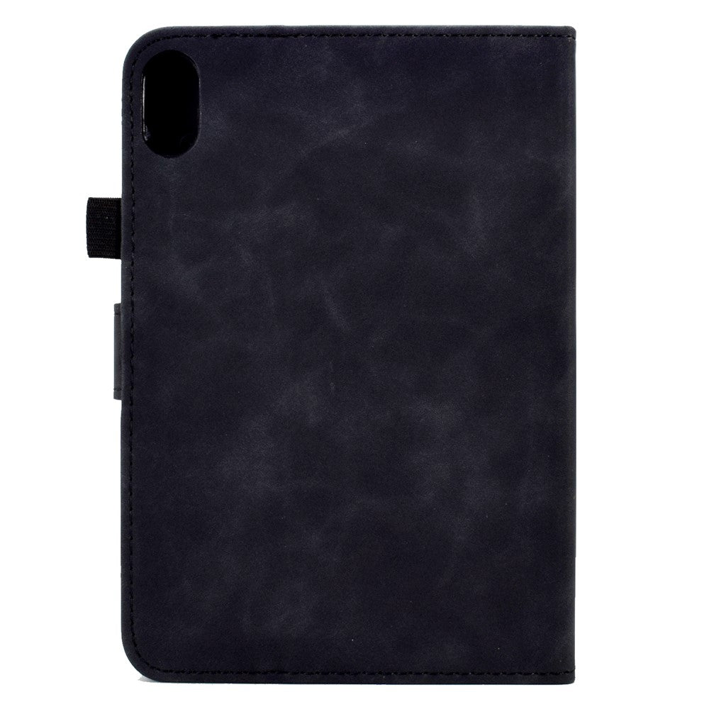 For Lenovo Tab P11 / J606F Butterfly Flower Pattern Imprinted PU Leather Stitching Line  Smart Tablet Cover with Card Holder Stand Shockproof Case