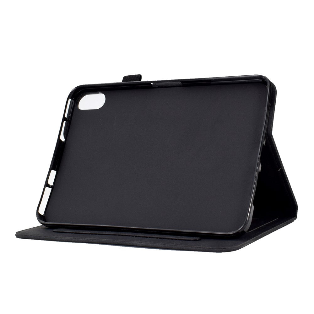 For Lenovo Tab P11 / J606F Butterfly Flower Pattern Imprinted PU Leather Stitching Line  Smart Tablet Cover with Card Holder Stand Shockproof Case