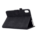 For Lenovo Tab P11 / J606F Butterfly Flower Pattern Imprinted PU Leather Stitching Line  Smart Tablet Cover with Card Holder Stand Shockproof Case