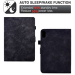 For Lenovo Tab P11 / J606F Butterfly Flower Pattern Imprinted PU Leather Stitching Line  Smart Tablet Cover with Card Holder Stand Shockproof Case