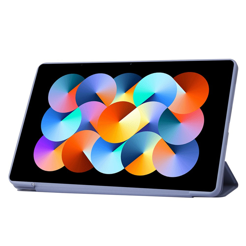 For Xiaomi Redmi Pad Folio Stand Deformable Silicone + PU Leather Smart Tablet Cover with Auto Wake / Sleep Function