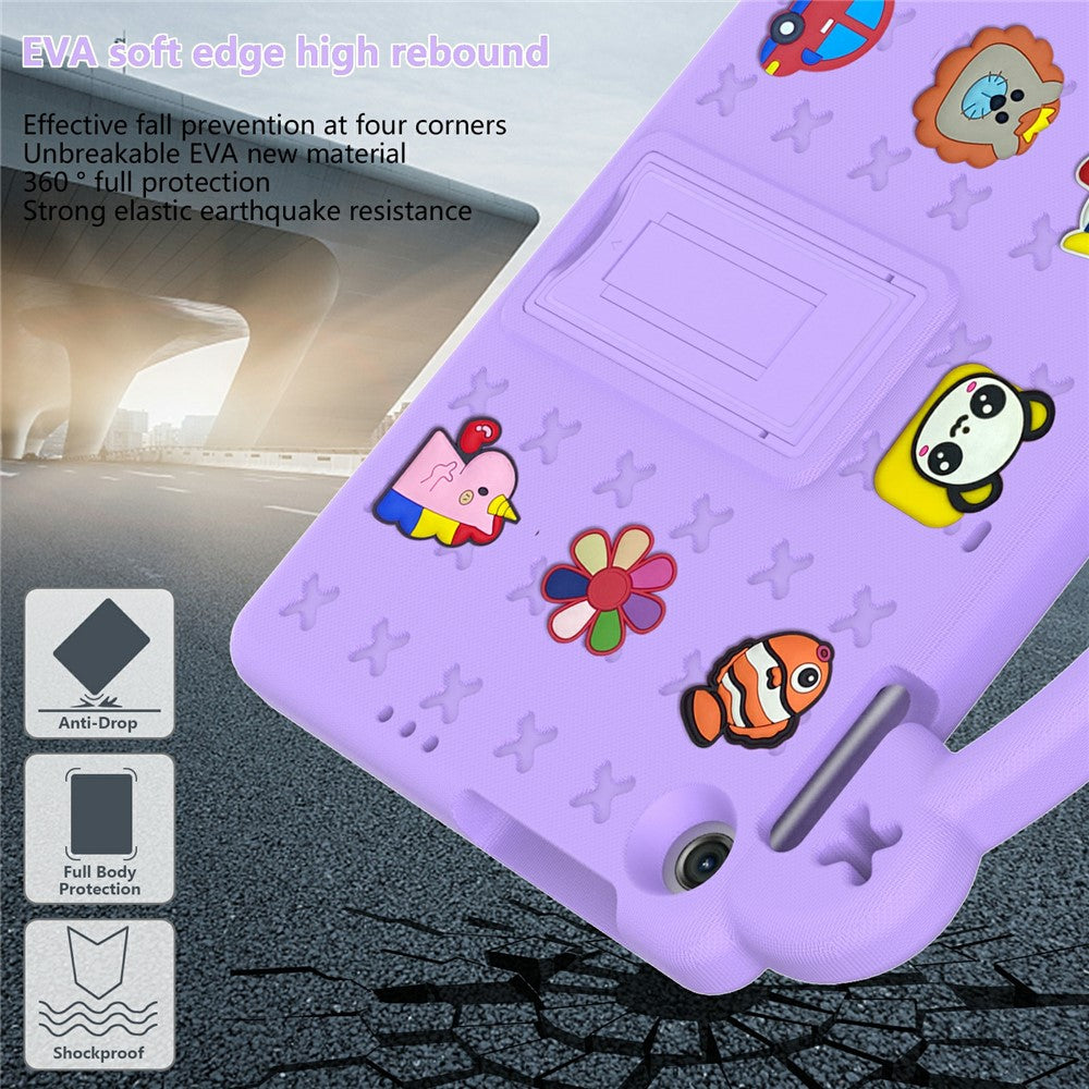 For Lenovo Tab M10 (Gen 3) Drop-proof EVA Protective Tablet Cover Anti-scratch Tablet Case with Kickstand
