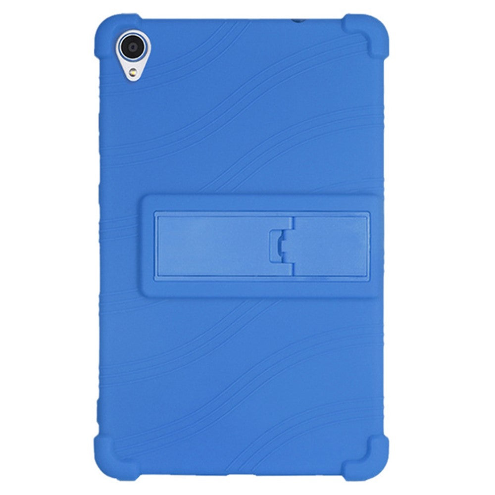 Silikonetabletetui med støtte, skridsikker overflade, børnevenligt design og stødsikker blød beskyttelse til Lenovo Tab M8 (FHD) TB-8505 / TB-8705
