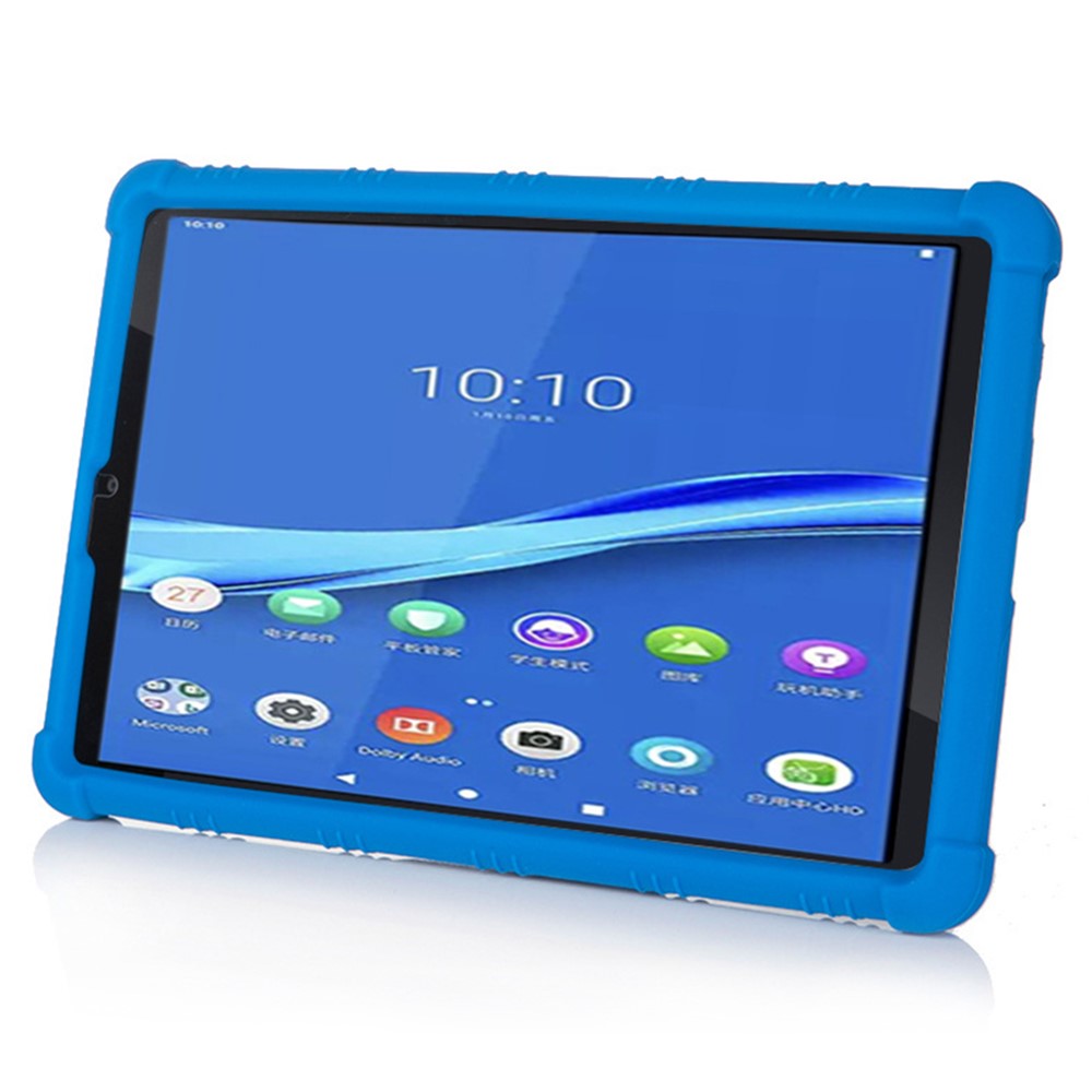 Silikonetabletetui med støtte, skridsikker overflade, børnevenligt design og stødsikker blød beskyttelse til Lenovo Tab M8 (FHD) TB-8505 / TB-8705