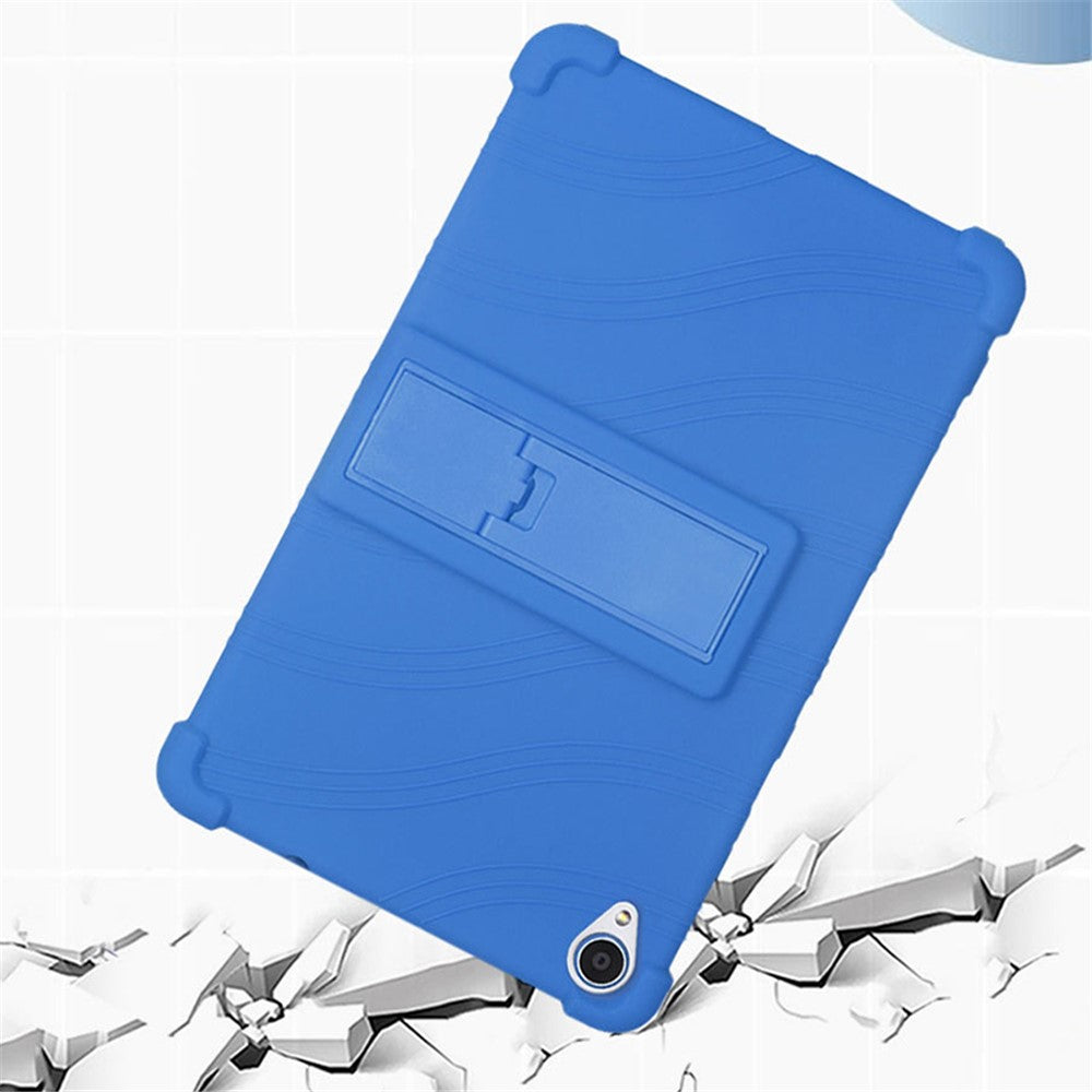 Silikonetabletetui med støtte, skridsikker overflade, børnevenligt design og stødsikker blød beskyttelse til Lenovo Tab M8 (FHD) TB-8505 / TB-8705