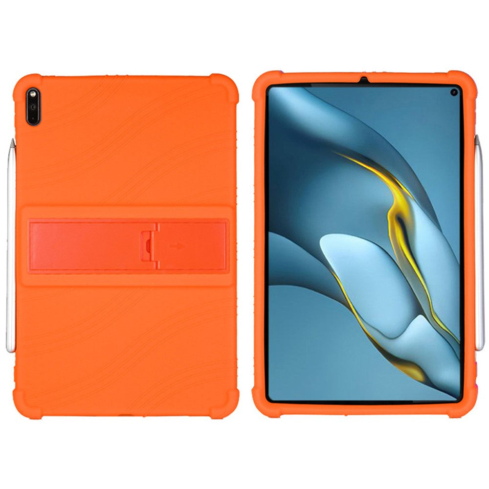 For Huawei MatePad Pro 10.8 (2021) MRR-W19 Shockproof Silicone Tablet Case PC Kickstand Protective Cover
