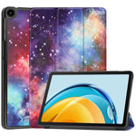 For Huawei MatePad SE 10.4-inch Trifold Stand Auto Sleep / Wake Tablet Cover Pattern Printing PU Leather Folio Anti-scratch Tablet Case