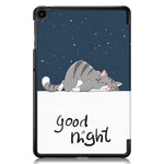 PU Leather Case for Huawei MatePad SE 10.4-inch, Pattern Printing Tri-fold Stand Tablet Cover