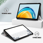 PU Leather Case for Huawei MatePad SE 10.4-inch, Pattern Printing Tri-fold Stand Tablet Cover