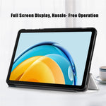 PU Leather Case for Huawei MatePad SE 10.4-inch, Pattern Printing Tri-fold Stand Tablet Cover