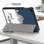 PU Leather Case for Huawei MatePad SE 10.4-inch, Pattern Printing Tri-fold Stand Tablet Cover