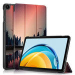 PU Leather Case for Huawei MatePad SE 10.4-inch, Pattern Printing Tri-fold Stand Tablet Cover
