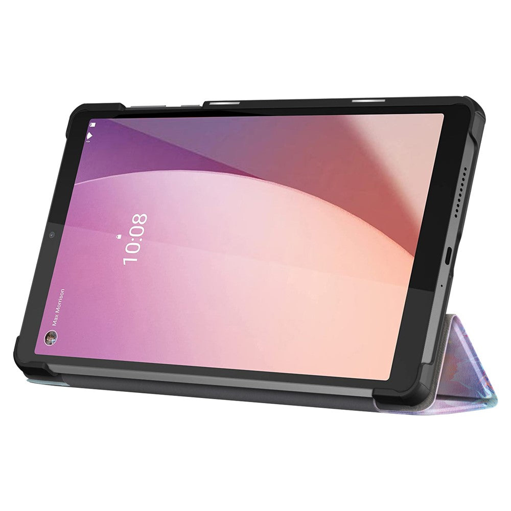 For Lenovo Tab M8 (4th Gen) 2024 TB-301XU / M8 (4th Gen) 2023 TB-300FU Tri-Fold Stand Tablet PU Leather Cover