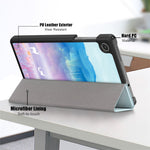 For Lenovo Tab M8 (4th Gen) 2024 TB-301XU / M8 (4th Gen) 2023 TB-300FU Tri-Fold Stand Tablet PU Leather Cover