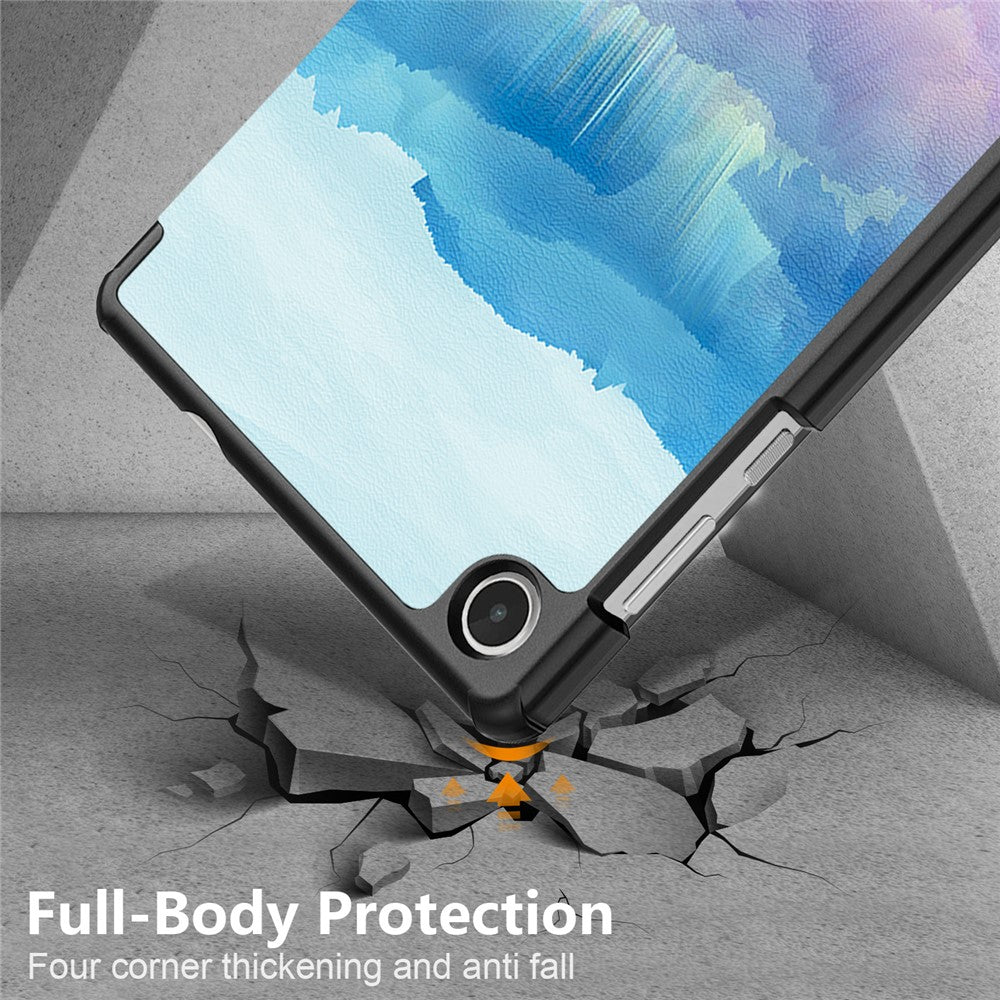 For Lenovo Tab M8 (4th Gen) 2024 TB-301XU / M8 (4th Gen) 2023 TB-300FU Tri-Fold Stand Tablet PU Leather Cover