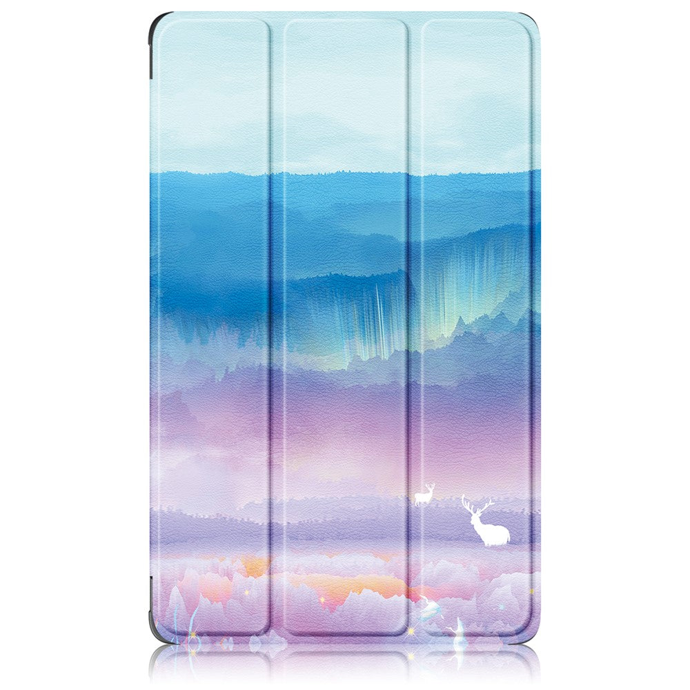 For Lenovo Tab M8 (4th Gen) 2024 TB-301XU / M8 (4th Gen) 2023 TB-300FU Tri-Fold Stand Tablet PU Leather Cover