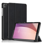 For Lenovo Tab M8 (4th Gen) 2024 TB-301XU / M8 (4th Gen) 2023 TB-300FU Tri-Fold Stand Solid Color PU Leather Tablet Cover