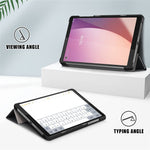 For Lenovo Tab M8 (4th Gen) 2024 TB-301XU / M8 (4th Gen) 2023 TB-300FU Tri-Fold Stand Solid Color PU Leather Tablet Cover