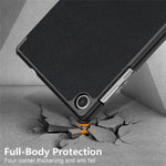 For Lenovo Tab M8 (4th Gen) 2024 TB-301XU / M8 (4th Gen) 2023 TB-300FU Tri-Fold Stand Solid Color PU Leather Tablet Cover