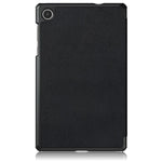 For Lenovo Tab M8 (4th Gen) 2024 TB-301XU / M8 (4th Gen) 2023 TB-300FU Tri-Fold Stand Solid Color PU Leather Tablet Cover