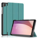 For Lenovo Tab M8 (4th Gen) 2024 TB-301XU / M8 (4th Gen) 2023 TB-300FU Tri-Fold Stand Solid Color PU Leather Tablet Cover