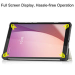 Tri-Fold Stand for Lenovo Tab M8 (4th Gen) 2024 TB-301XU / M8 (4th Gen) 2023 TB-300FU Pattern Printing PU Leather Tablet Cover