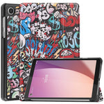 Tri-Fold Stand for Lenovo Tab M8 (4th Gen) 2024 TB-301XU / M8 (4th Gen) 2023 TB-300FU Pattern Printing PU Leather Tablet Cover