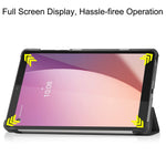 PU Leather Tablet Case for Lenovo Tab M8 (4th Gen) 2024 TB-301XU / M8 (4th Gen) 2023 TB-300FU Tri-Fold Stand Protective Tablet Cover