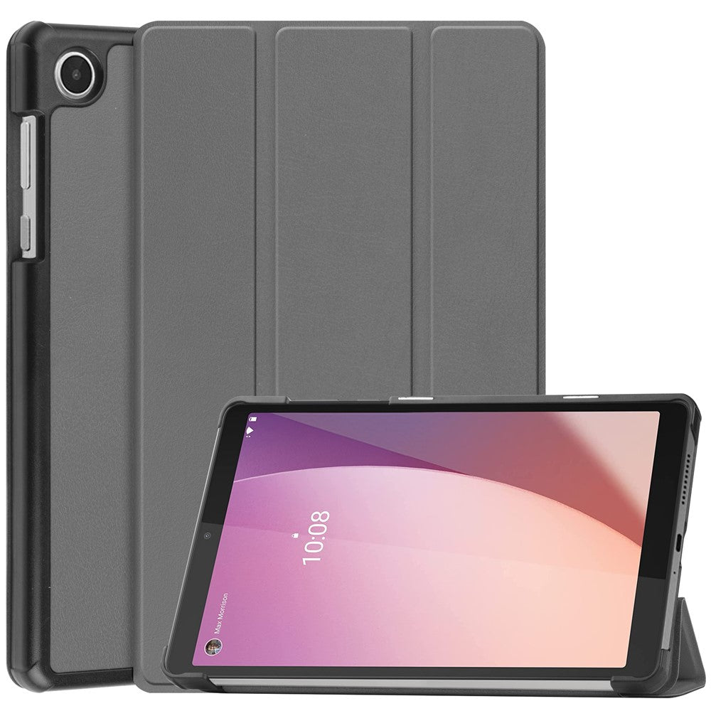 PU Leather Tablet Case for Lenovo Tab M8 (4th Gen) 2024 TB-301XU / M8 (4th Gen) 2023 TB-300FU Tri-Fold Stand Protective Tablet Cover