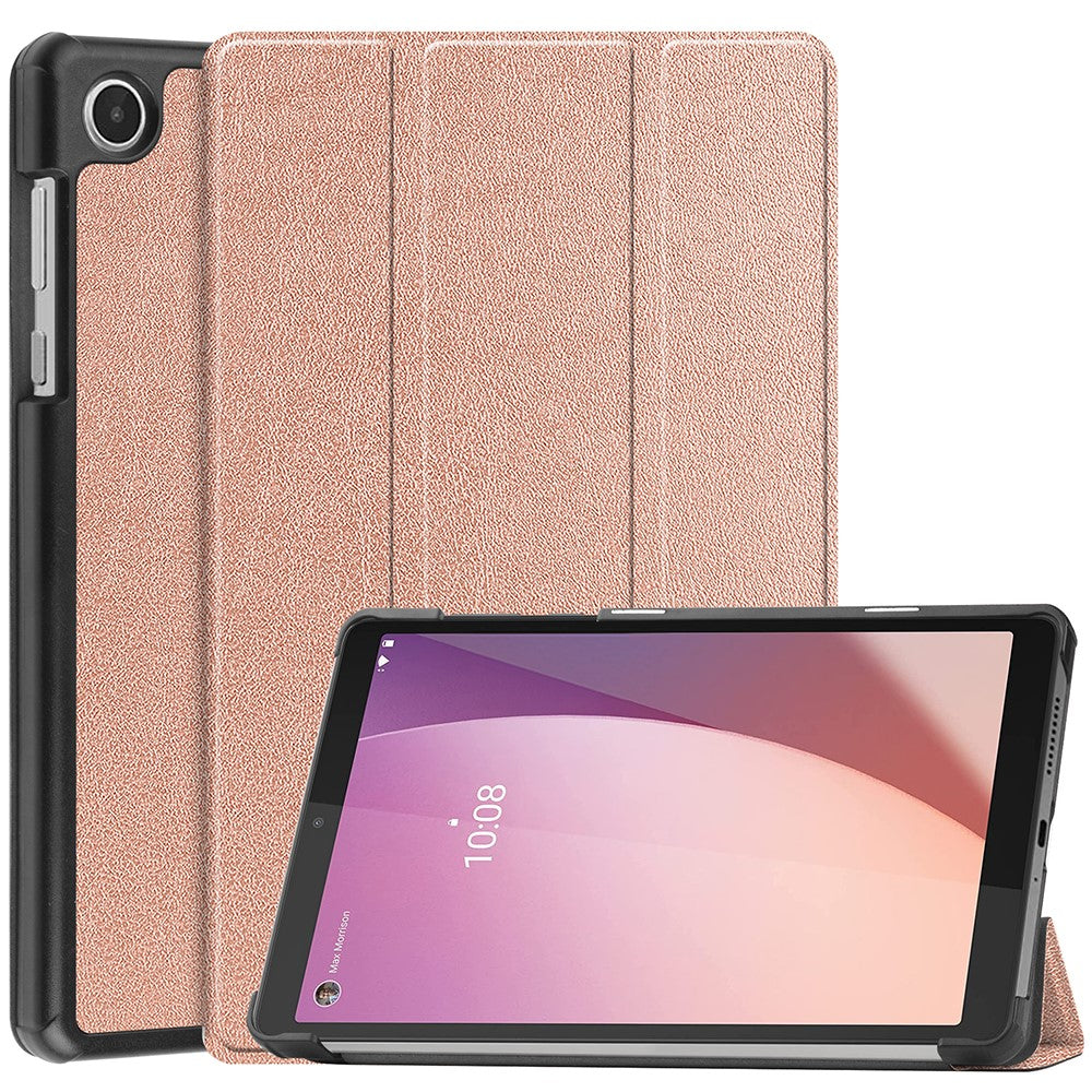 PU Leather Tablet Case for Lenovo Tab M8 (4th Gen) 2024 TB-301XU / M8 (4th Gen) 2023 TB-300FU Tri-Fold Stand Protective Tablet Cover